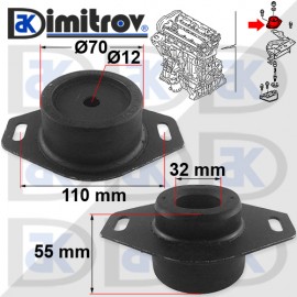 Тампон двигател Citroen Berlingo C8 Evasion Jumpy Xantia XM Xsara ZX Fiat Scudo Ulysse Lancia Phedra Peugeot 306 405 406 605 806 807 Expert Partner 